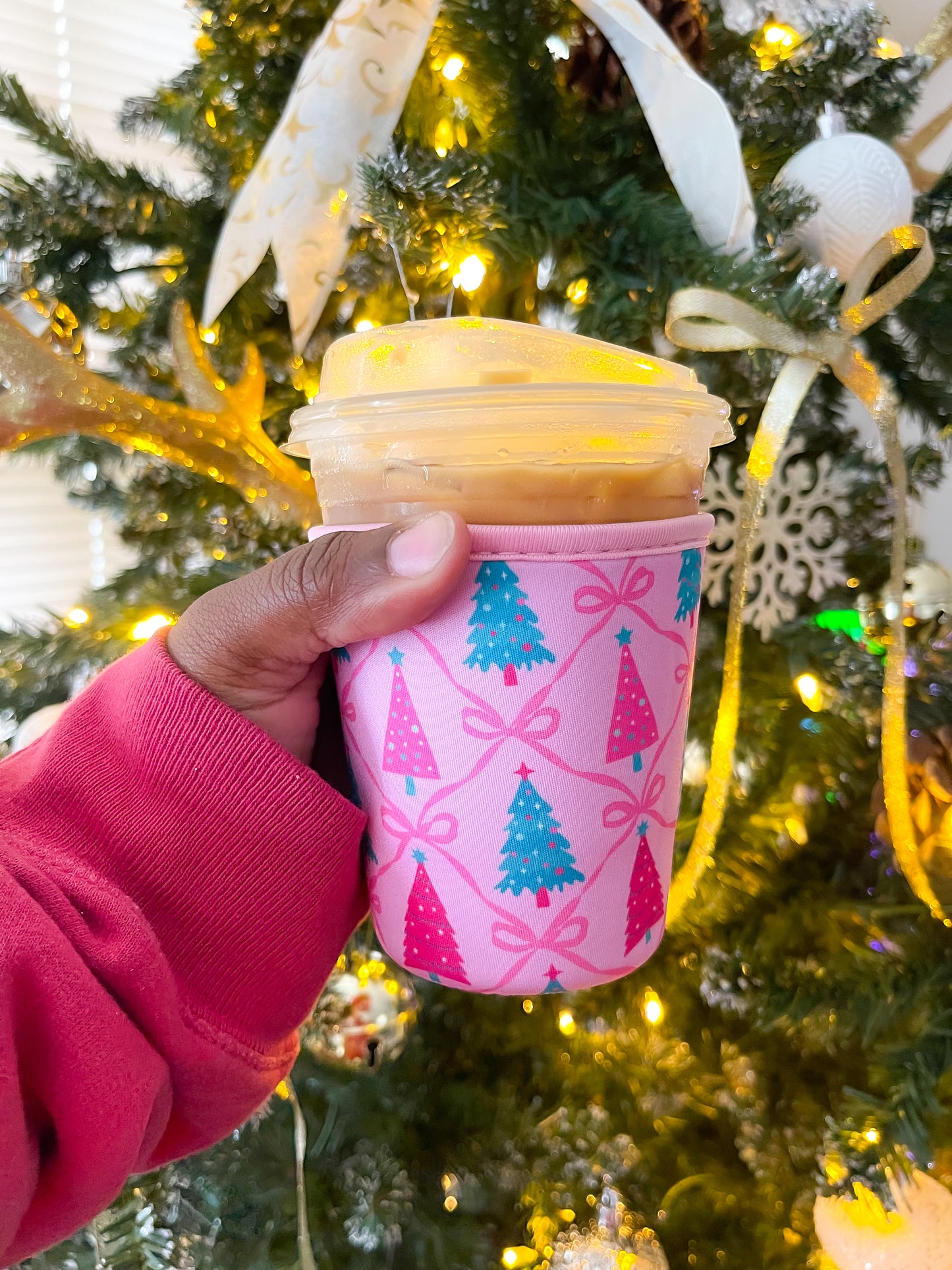 Coquette Christmas Cup Sleeve