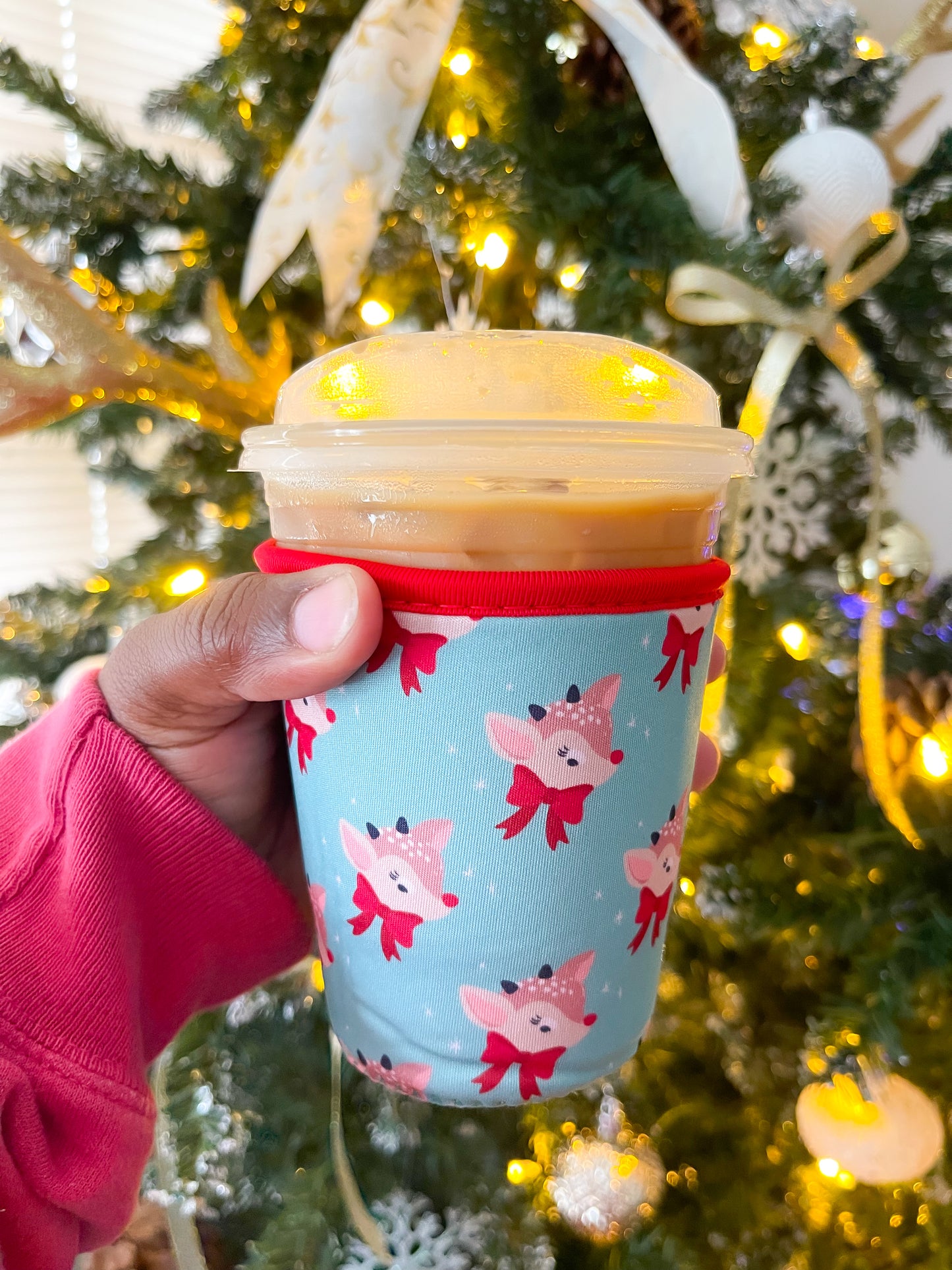 Winter Reindeer Cup Sleeve