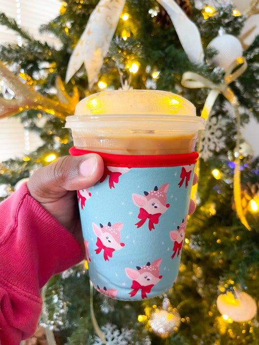 Winter Reindeer Cup Sleeve